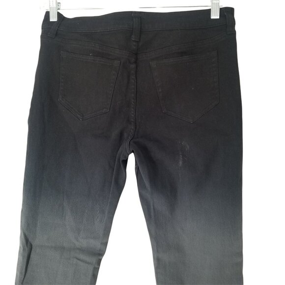 HT Denim Low-Rise Black Gray Ombre Skinny Denim Pants Size 11 Juniors - Picture 6 of 9